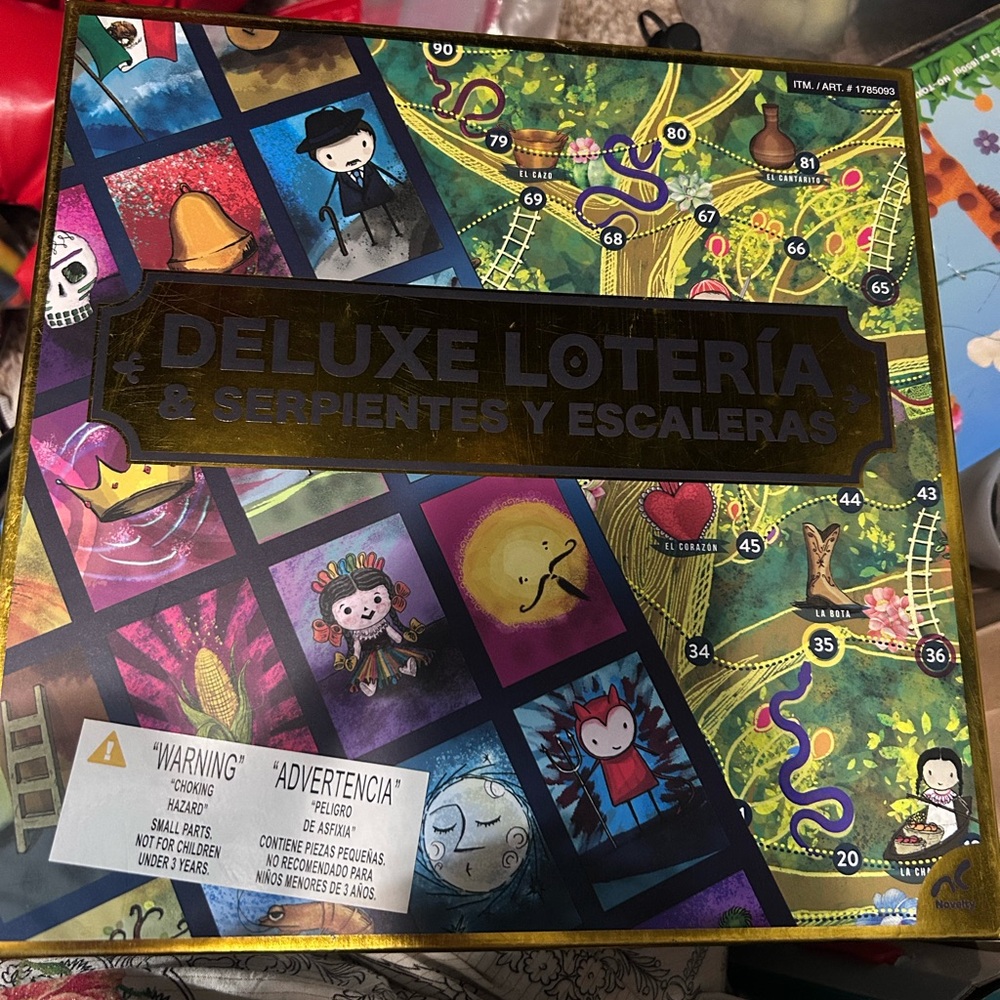 Source Unknown Deluxe Lotería & Serpientes y Escaleras Game